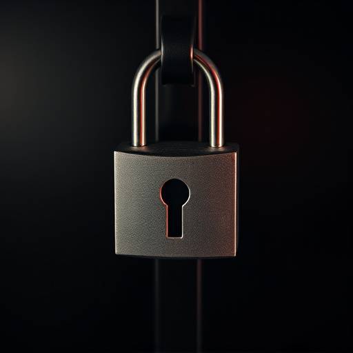 Un candado cerrado que simboliza la seguridad y la protección de datos.