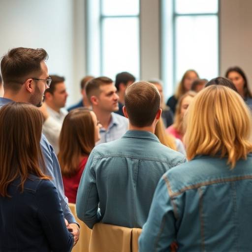 Un grupo diverso de personas participando activamente en un taller de oratoria.